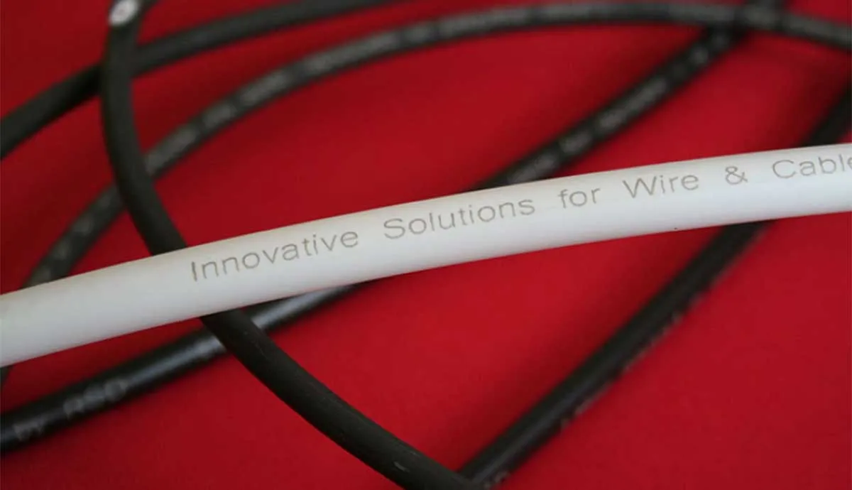 White and black wire cable